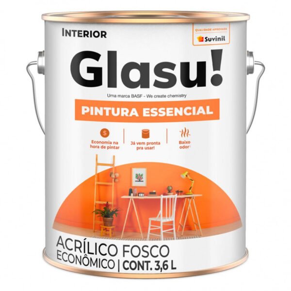 TINTA ACRIL GLASU ECON 3,6L BRANCO