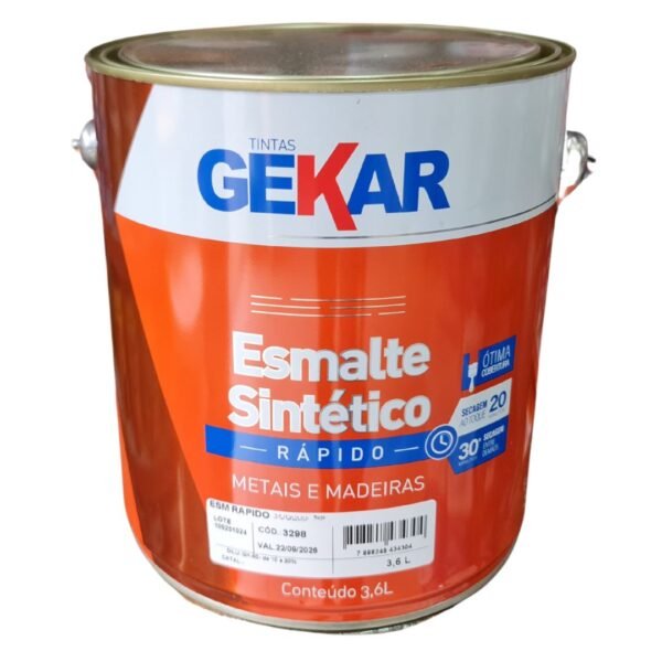 TINTA ESM GEKAR 3,6L PRETO BRI
