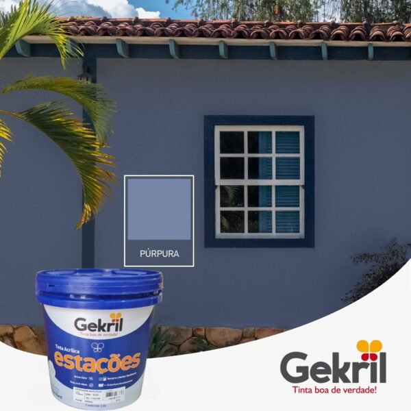 TINTA ACRIL GEKRIL ESTAÇÕES 3,6L PURPURA