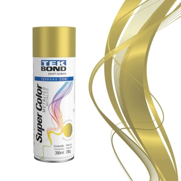 TINTA SPRAY TEKBOND METALICO DOURADO 350ML