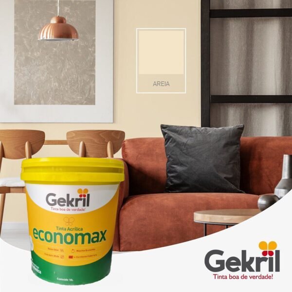TINTA ACRIL GEKRIL ECONOMAX 18L AREIA