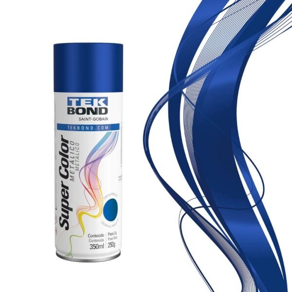 TINTA SPRAY TEKBOND METALICO AZUL 350 MLG