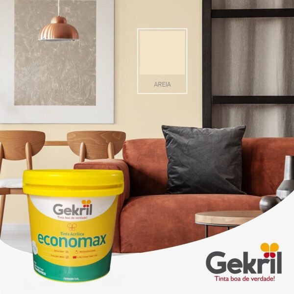 TINTA ACRIL GEKRIL ECONOMAX AREIA 3,6L