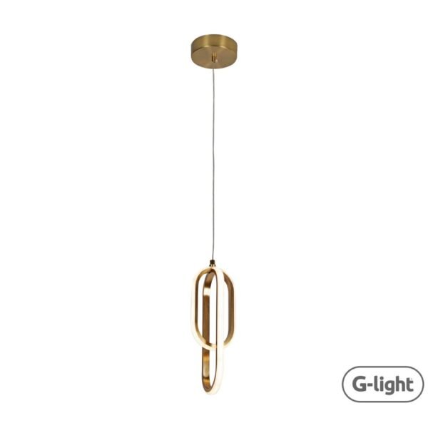 PENDENTE G-LIGHT ELO DUO 15W DOURADO