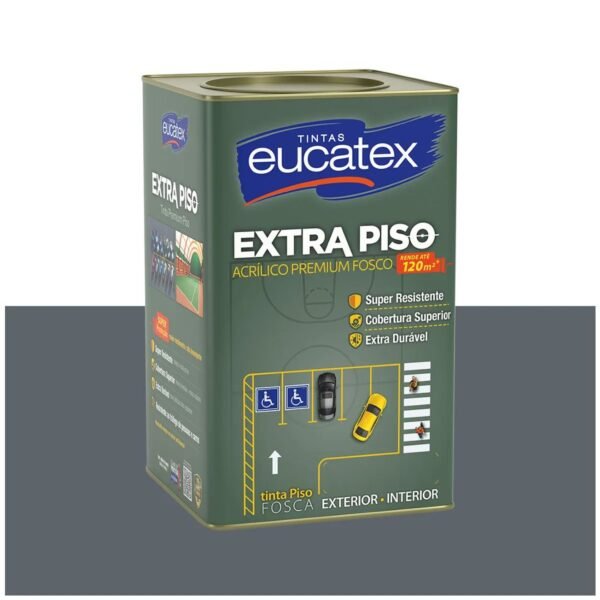 TINTA PISO EUCATEX 18 L CINZA*