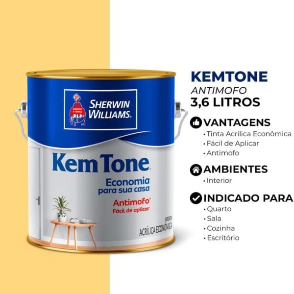 TINTA ACRIL SW KEM TONE 3.6 AMARELO CANARIO