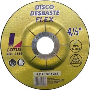 DISCO DESBASTE 4,5X1/2 X1/4 METAL LOTUS