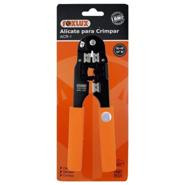 ALICATE CRIMPAR P/REDE RJ 45 FOXLUX