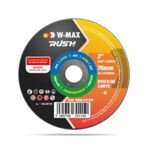 DISCO CORTE INOX W-MAX RUSH 115X1,0X22