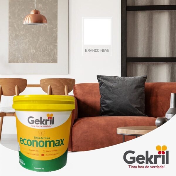 TINTA ACRIL GEKRIL ECONOMAX 18L BRANCO NEVE