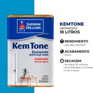 TINTA ACRIL SW KEM TONE 18 AZUL OCEANO