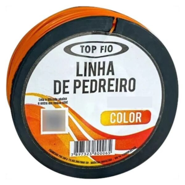 LINHA PEDREIRO LISA LARANJA TOP FIO 100MT