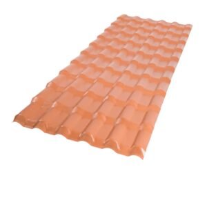 TELHA COLONIAL PVC PLAN 2,42X0,88 06 ONDAS TERRACOTA