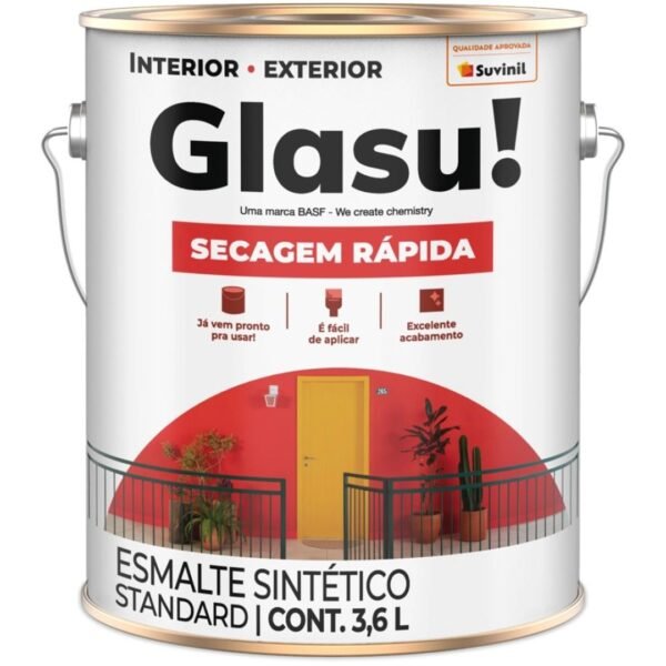 TINTA ESM GLASU 3,6L BRANCO*
