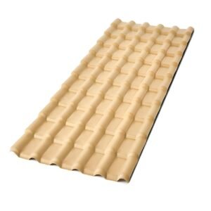TELHA COLONIAL PVC PLAN 2,42X0,88 06 ONDAS MARFIM