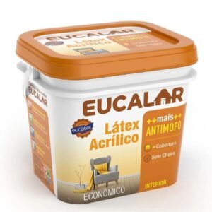 TINTA ACRIL EUCALAR 3,6L BRANCO FOSCO