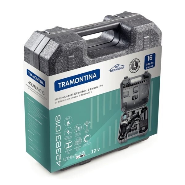 PARAFUSADEIRA TRAM BATERIA 12V 16PCS 42383/016