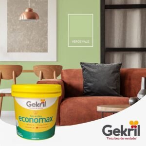 TINTA ACRIL GEKRIL ECONOMAX VERDE VALE 3,6 L