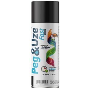 TINTA SPRAY PEGEUZE ALTA TEMP PT FOSCO 300ML