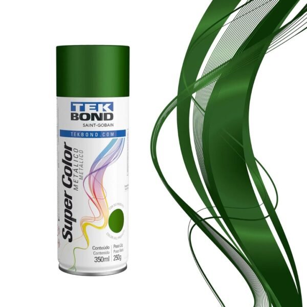 TINTA SPRAY TEKBOND METALICO VERDE 350 ML